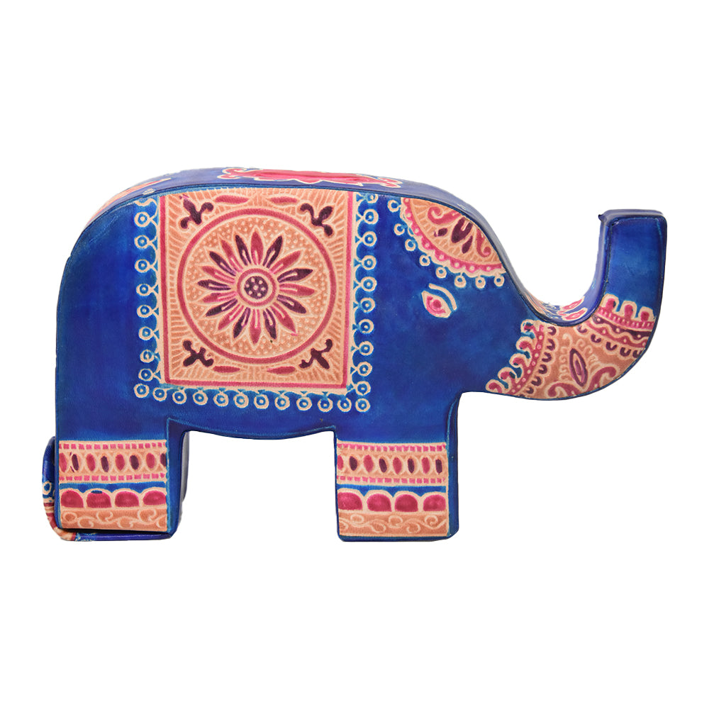 34. Leather Elephant Piggy Bank A Stylish Blend of Function and Arti