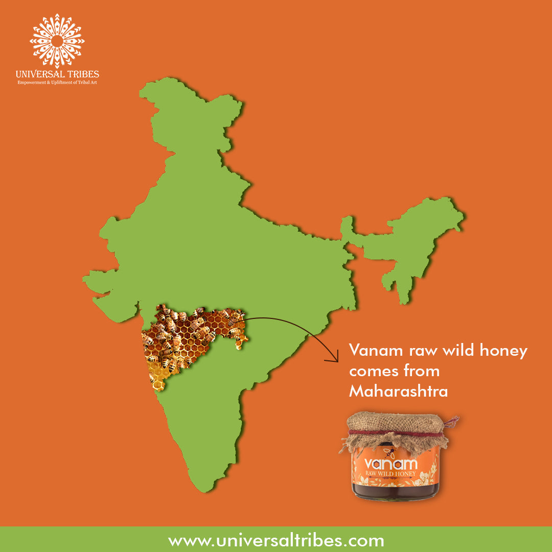 "Nature's Bounty" Raw Wild Honey - 400gm