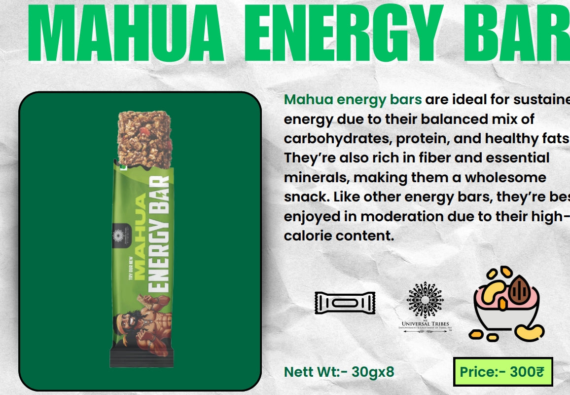 Mahua Energy Bar (8x30gms) Pack