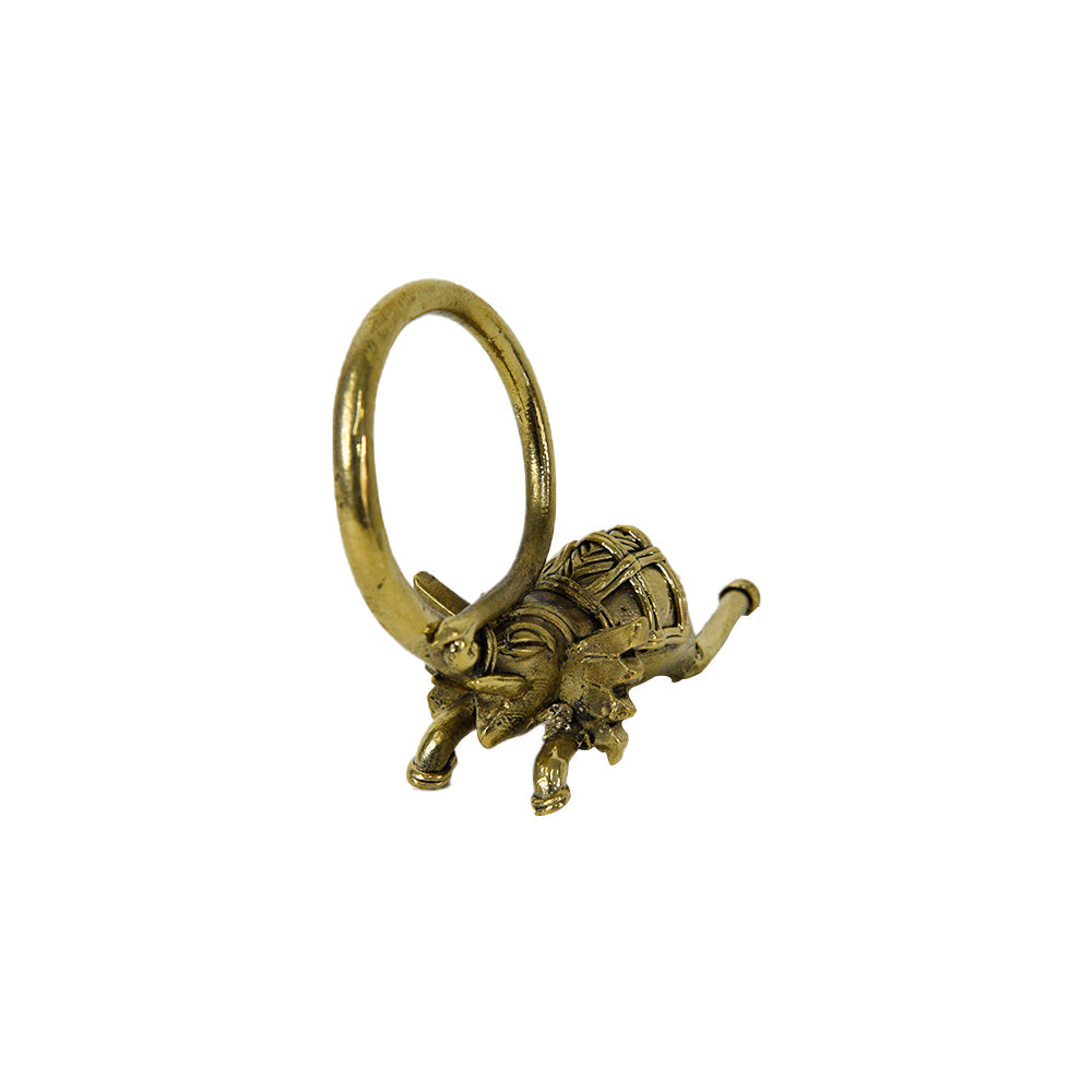 100. "The Majestic Dhokra Elephant Paperweight: A Fusion of Art and Functionality"