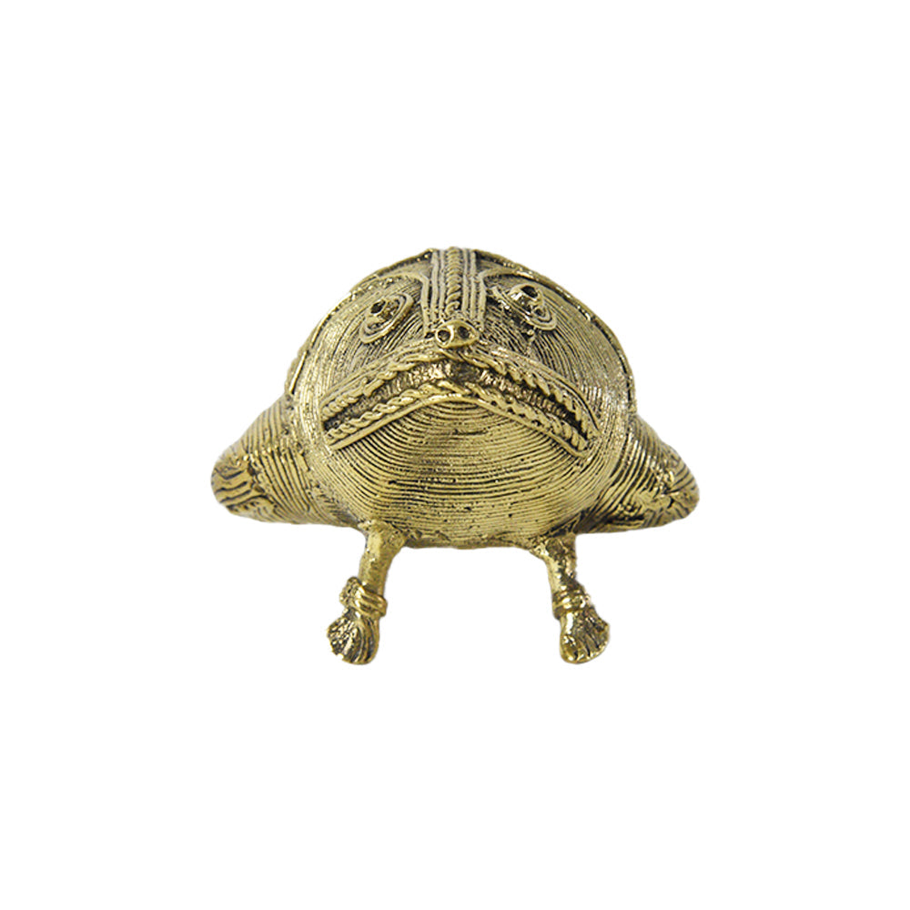 117. Introducing the Dhokra Art Frog: A Timeless Expression of Craftsmanship
