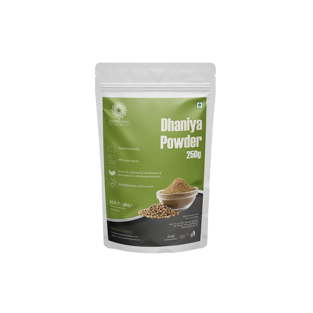 "Premium Organic Dhaniya Powder - (250gm) & (500gm) Packs | Universal Tribes"