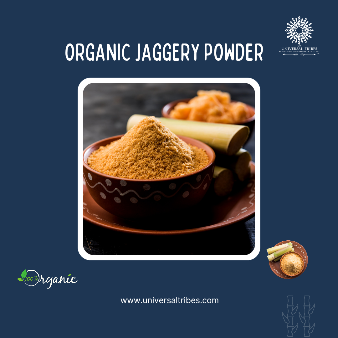 "Pure and Natural Organic Jaggery Powder - 400gm Packet | Universal Tribes"